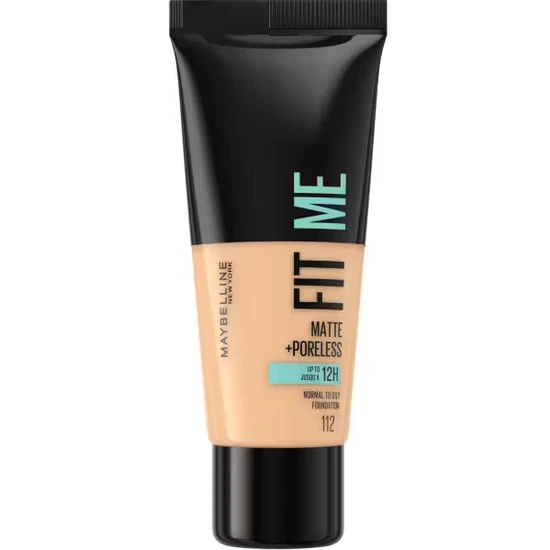 Maybelline Foundation Fit Me Matte & Poreless Lightweight 112 Soft Beige | Medium Coverage, Blendable, Natural Finish, For Normal To Oily Skin, Liquid Foundation, 30ml - Image 13