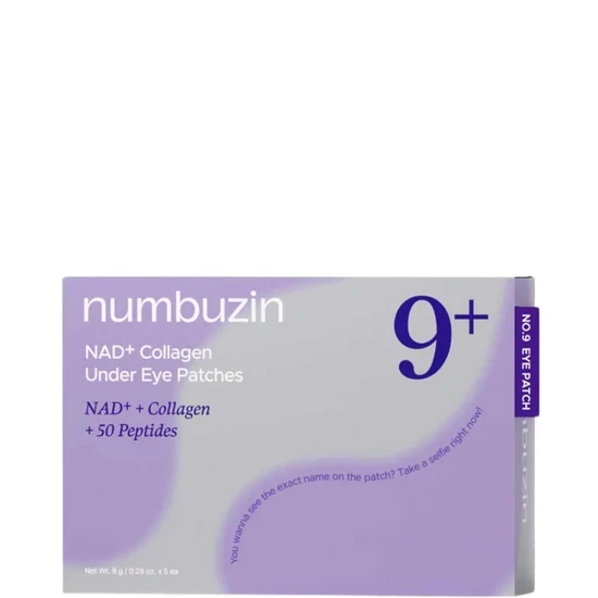 Numbuzin No. 9 Nad+ Collagen Under Eye Patches Hydrogel Pads For Wrinkles And Dark Circles 5 Pc - Image 8