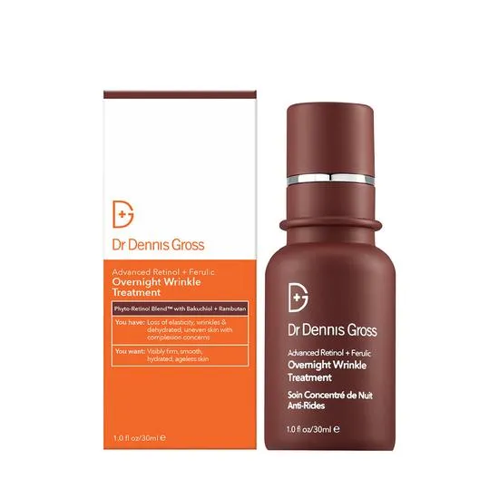 Dr Dennis Gross Skincare Ferulic & Retinol Wrinkle Recovery Overnight Serum