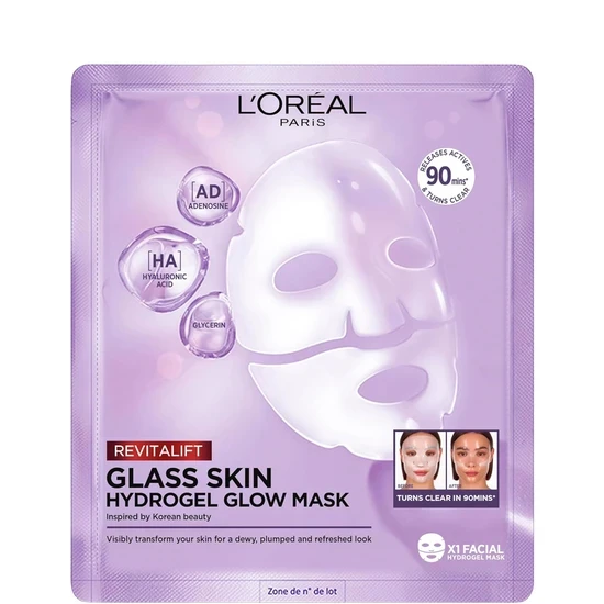L'Oreal Paris Revitalift Filler Glass Skin Hydrogel Glow Mask
