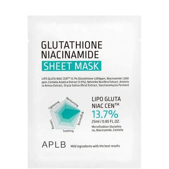 APLB Glutathione Niacinamide Sheet Mask