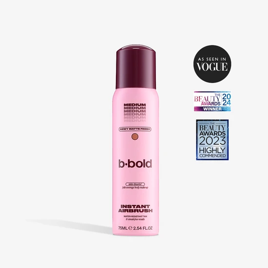 B·bold Women's Medium Instant Airbrush Body Make-Up 75Ml In - Image 5
