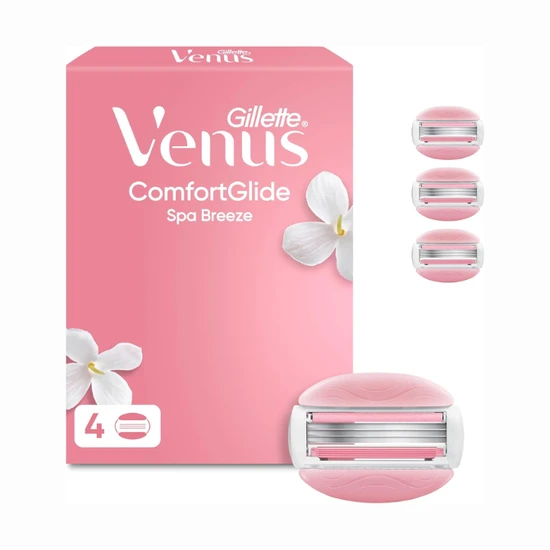 Gillette Venus Comfortglide Spa Breeze Razor Blades 4 Pack - Image 3