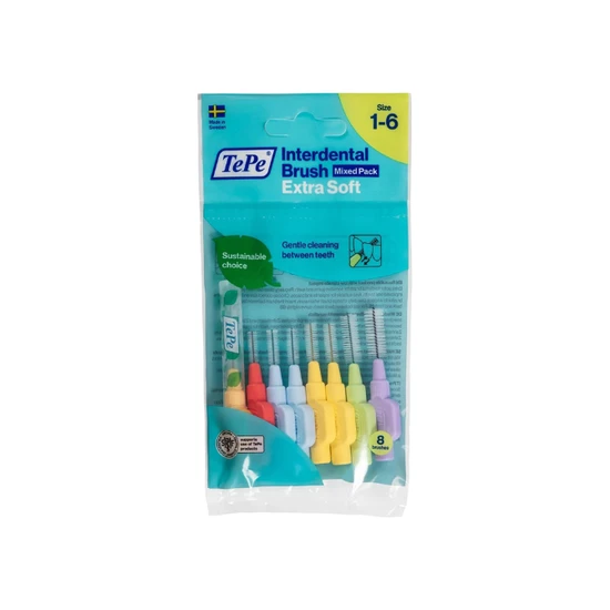 Tepe Interdental Brush Extra Soft Plastic Bag With Hanger