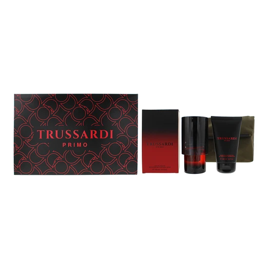 Trussardi Primo Gift Set 100ml Eau de Parfum  + 100ml Shower Gel + Pouch - Image 4