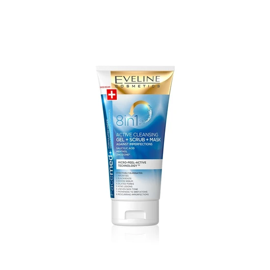 Eveline Facemed 8 In 1 Active Cleansing Gel Scrub Mask