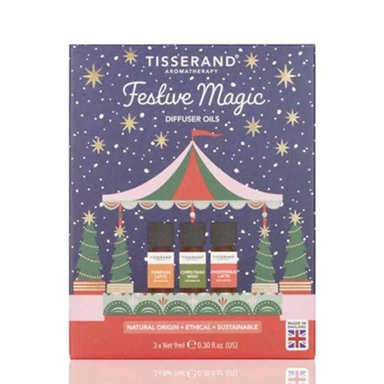 Tisserand Aromatherapy Festive Magic Diffuser Oil Trio Gift Set