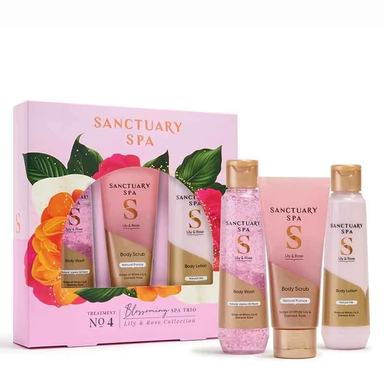 Sanctuary Spa Lily & Rose Trio Bodycare Gift Set