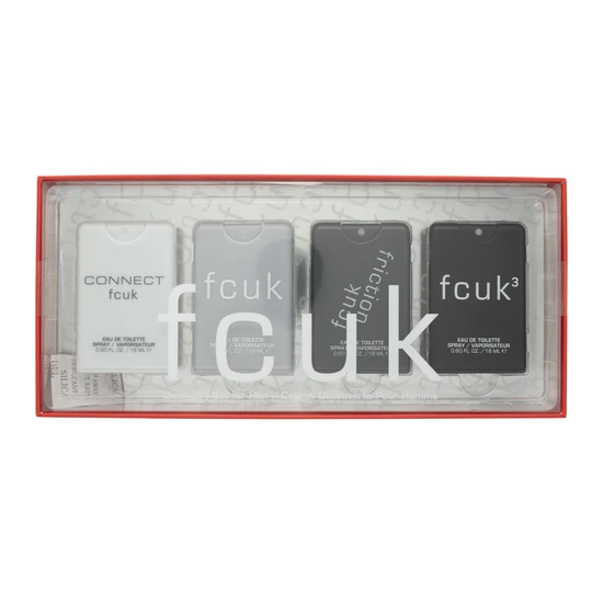 Fcuk Eau De Toilette Pocket Sprays For Him Gift Set