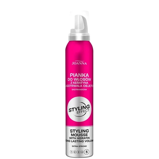 Joanna Styling Effect Long Lasting Extra Strong Keratin Mousse
