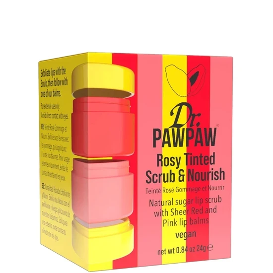 Dr. PAWPAW Rosy Tinted Scrub & Nourish Stacker