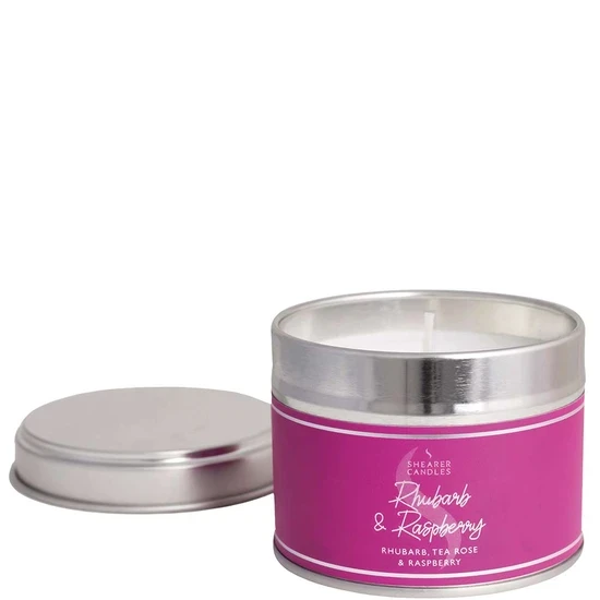 Shearer Candles Rhubarb & Raspberry Small Tin Candle