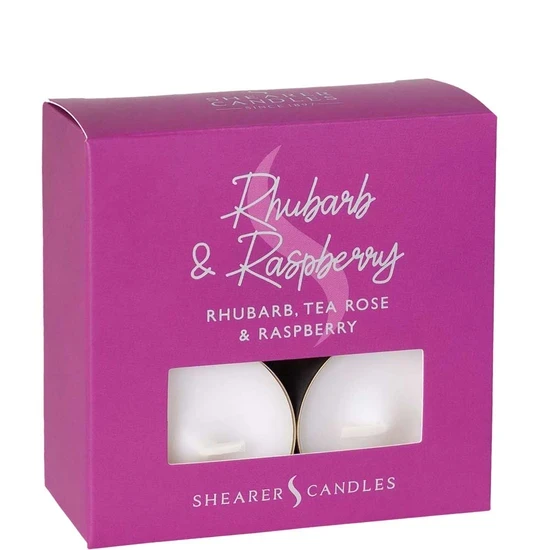 Shearer Candles Rhubarb & Raspberry Scented Tea Lights