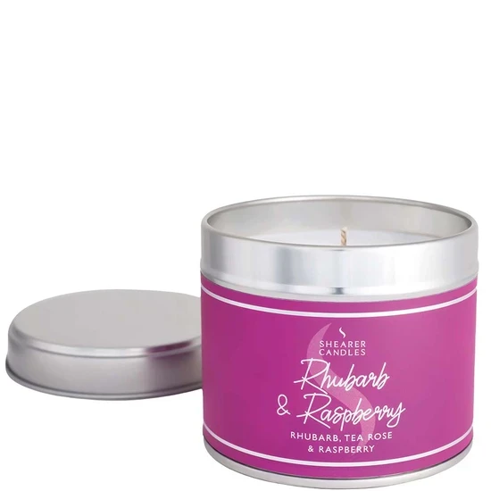 Shearer Candles Rhubarb & Raspberry Large Tin Candle