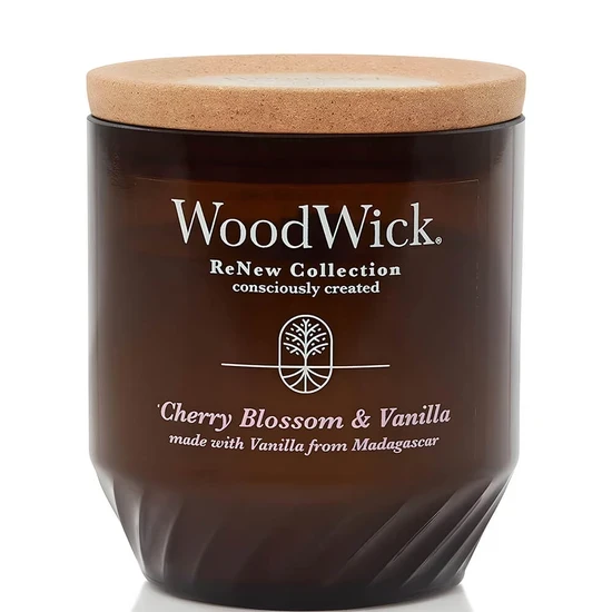 WoodWick Renew Collection Cherry Blossom & Vanilla Medium Candle
