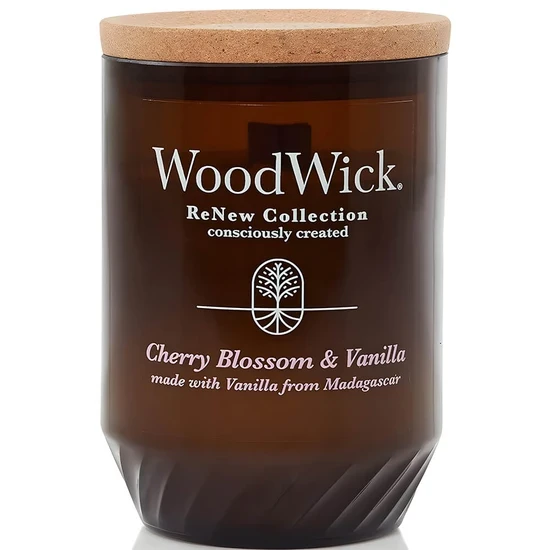 WoodWick Renew Collection Cherry Blossom & Vanilla Large Candle