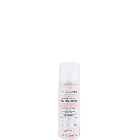 Brushworks Refresh & Revitalise Floral Dry Shampoo 50ml - Travel Size, No Rinse, Oil Absorbing Hair Refresher, Instant Volume, All Hair Types, Floral Scent, Vegan & Cruelty-Free - Image 3