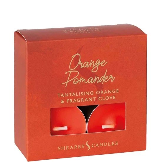 Shearer Candles Orange Pomander Scented Tea Lights