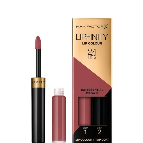 Max Factor Lipfinity Lip Colour 2-Step Long Lasting - 350 Essential Brown - Image 4
