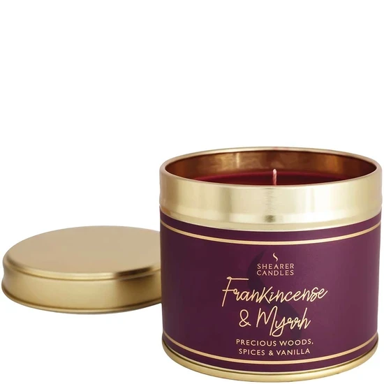 Shearer Candles Frankincense & Myrrh Large Tin Candle