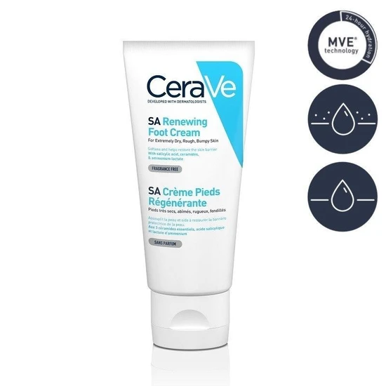 CeraVe SA Renewing Foot Cream