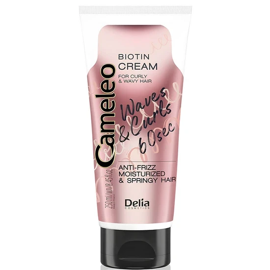 Cameleo Biotin Cream For Curly & Wavy Hair Waves & Curls 60 Sec