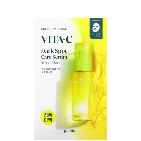 Goodal Green Tangerine Vitamin C Dark Spot Care Serum Sheet Mask