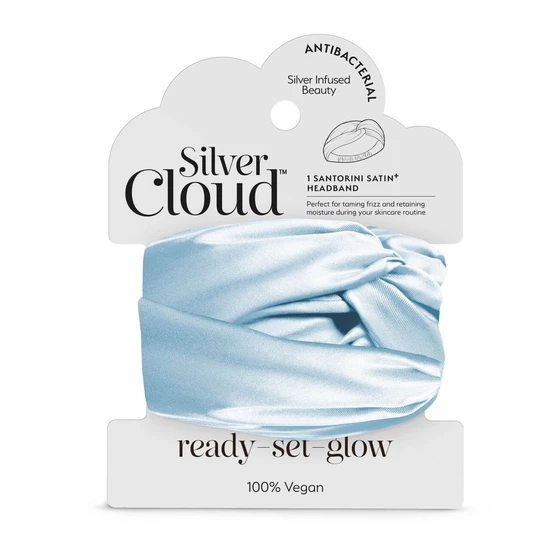 Silver Cloud Beauty Silver/Blue Cloud Beauty Cloud Satin+ Headband Santorini - Image 6