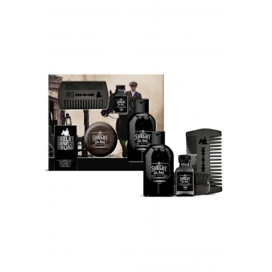 Peaky Blinders Shelby Company Limited Conditioning Beard Shampoo 250ml Beard Oil 30ml, Beard Comb, Beard Brush