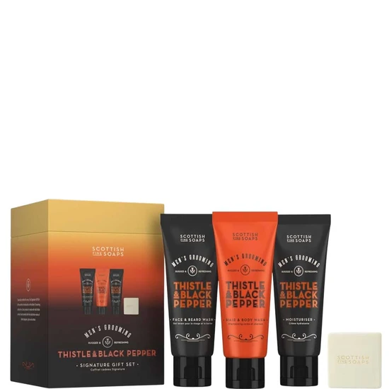 Scottish Fine Soaps Thistle & Black Pepper Signature Gift Set