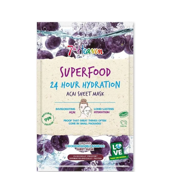 7th Heaven Superfood Hydration Acai Sheet