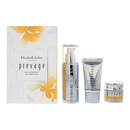 Elizabeth Arden Prevage Gift Set 30ml Daily Serum + 15ml Moisture Cream SPF 30 + 15ml Overnight Cream