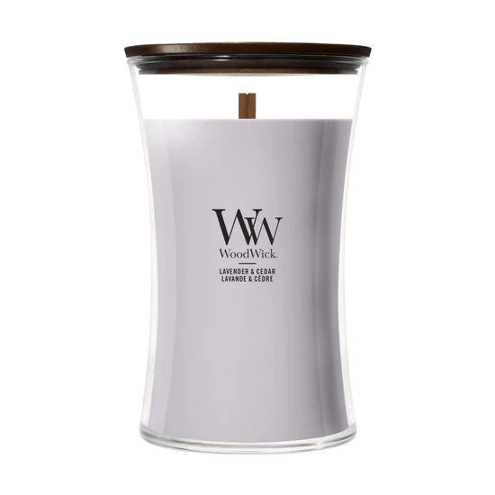 WoodWick Lavender & Cedar Large Hourglass Candle