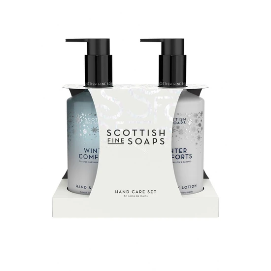 Scottish Fine Soaps Winter Comforts Hand Care Set Pump Bottles