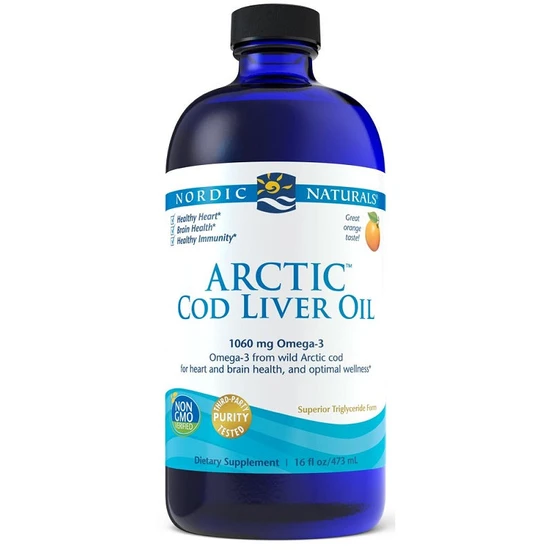 Nordic Naturals Arctic Cod Liver Oil, 1060mg Orange