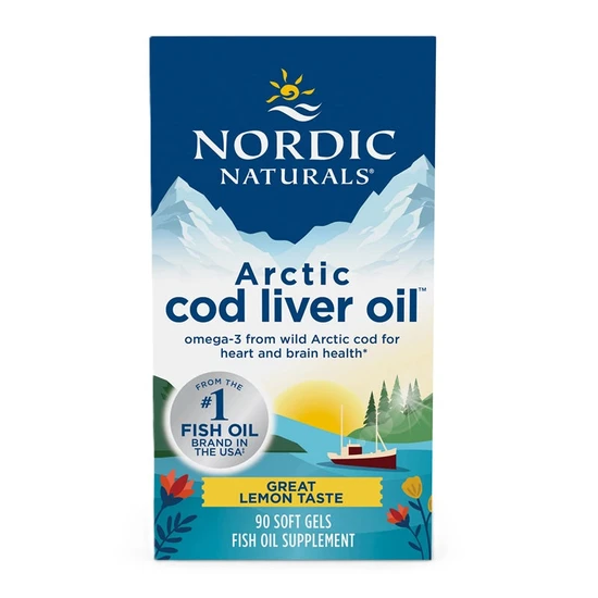Nordic Naturals Arctic Cod Liver Oil, 750mg Lemon