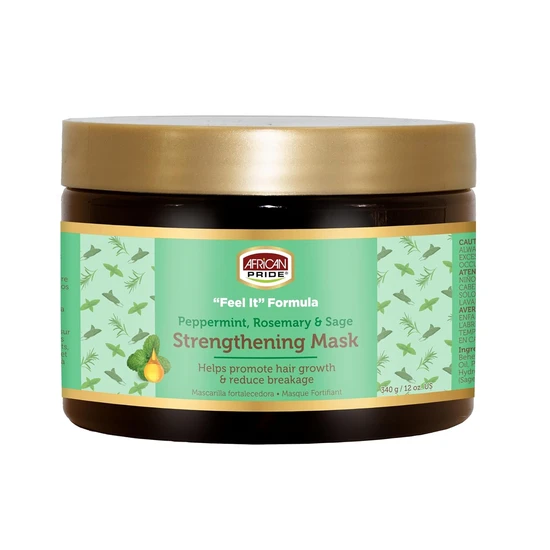 African Pride Feel It Formula Peppermint, Rosemary & Sage Strengthening Mask