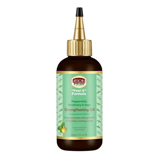 African Pride Feel It Formula Peppermint, Rosemary & Sage Strengthening Oil