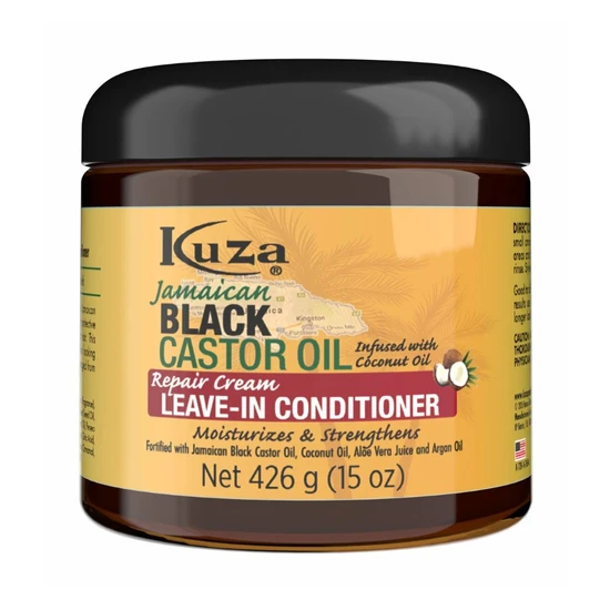 Kuza Naturals Jamaican Black Castor Oil Repair Cream Leave-In Conditioner
