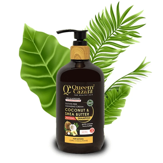 Queeny Cazara Sulfate-Free Coconut & Shea Butter Cleansing Cream Shampoo