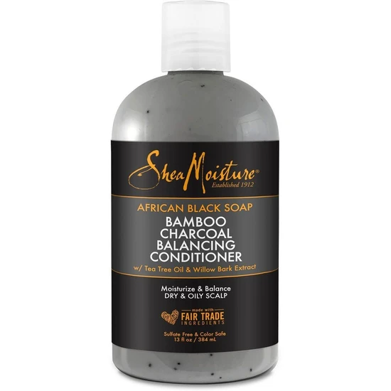 Shea Moisture African Black Soap Bamboo Charcoal Deep Balancing Conditioner
