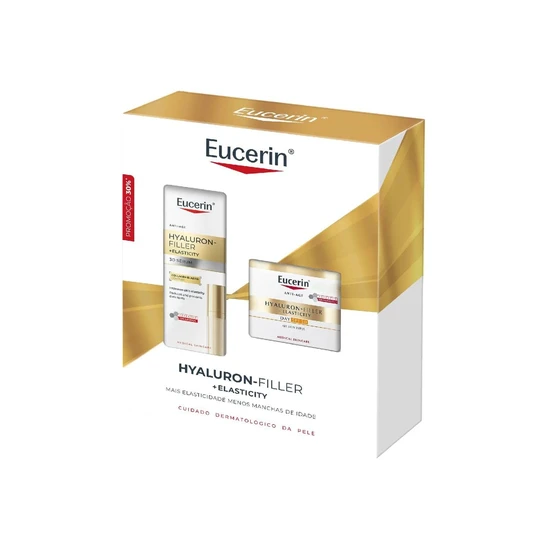 Eucerin Hyaluron-Filler + Elasticity 3d Serum + Hyaluron-Filler + Elasticity Day Cream SPF 30