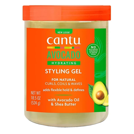 Cantu Avocado Hydrating Styling Gel With Avocado Oil & Shea Butter