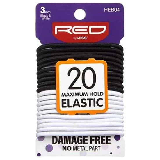 Kiss Black & White 20 Maximum Hold Elastic