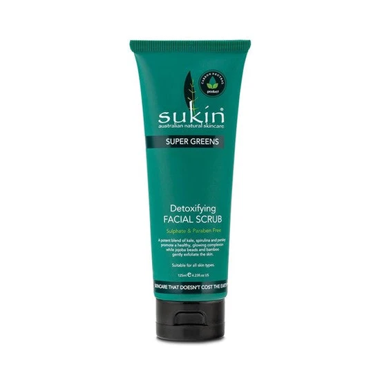 Sukin Super Greens Face Scrub 200g - with Kale, Spirulina & Pineapple; cruelty free & vegan friendly -polishes leaving the skin smooth and free of impurities. - Image 6