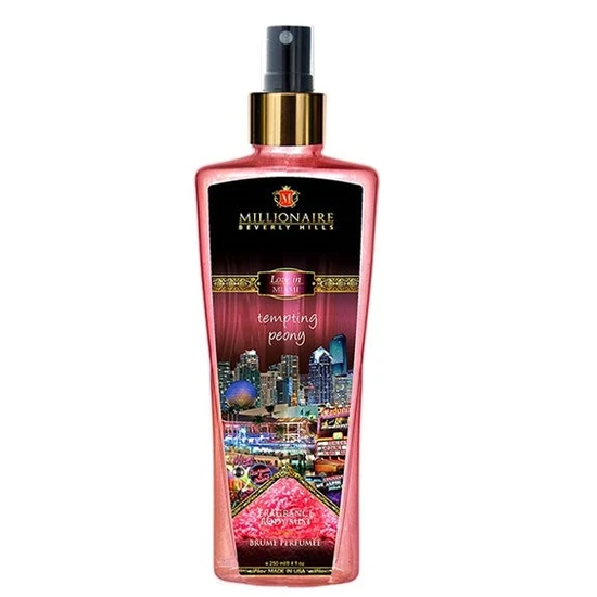 Millionaire Beverly Hills Love In Miami Tempting Peony Fragrance Body Mist