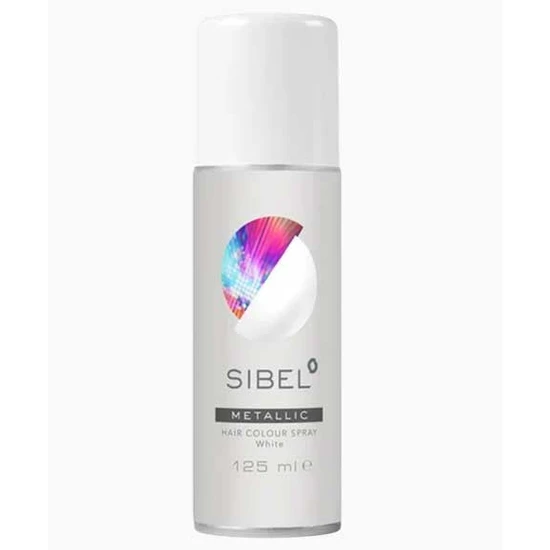Sibel Metallic White Hair Colour Spray