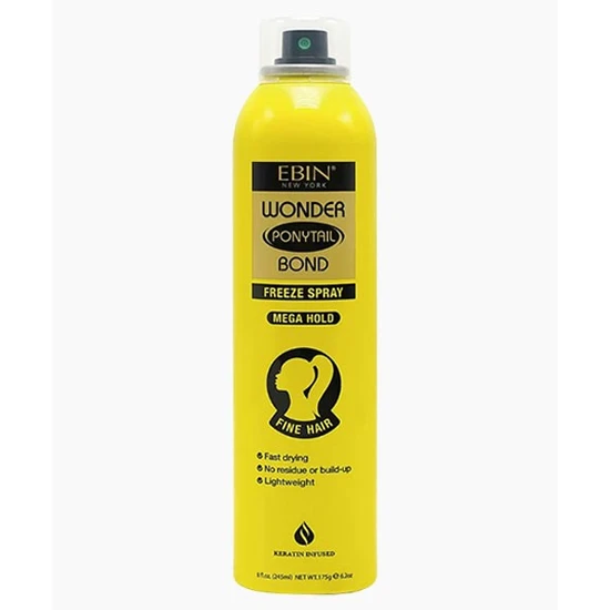 Ebin New York Wonder Ponytail Bond Freeze Spray Mega Hold