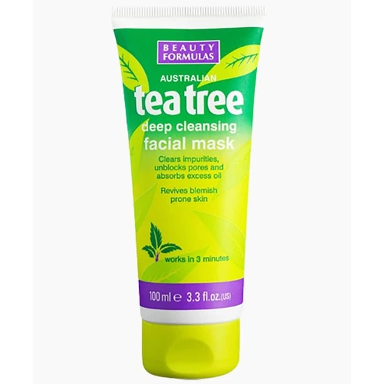 Beauty Formulas Australian Tea Tree Deep Cleansing Facial Mask