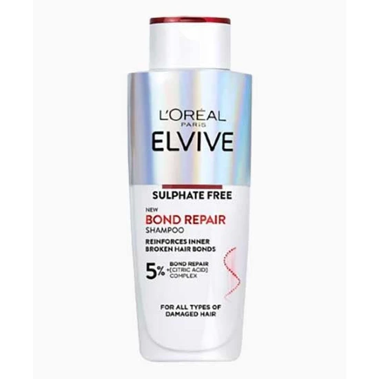 L'oreal Elvive Sulphate Free Bond Repair Shampoo 200Ml - Image 8